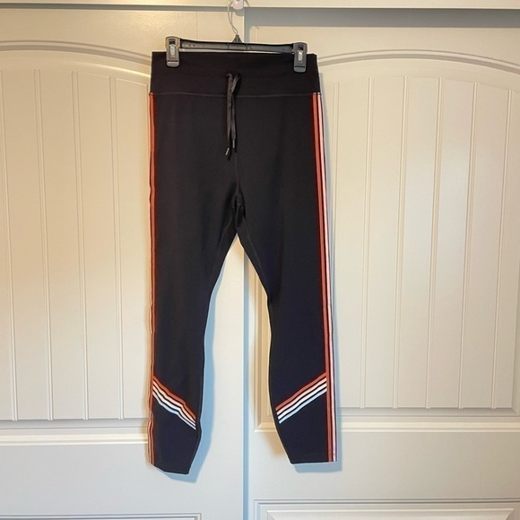 Sarah’s Day White fox boutique Rally Tights black rainbow high rise size XL